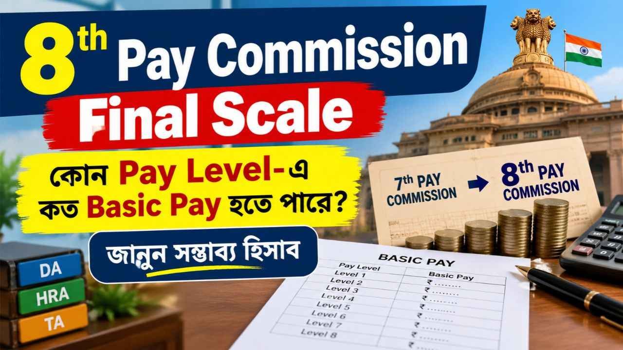 8th Pay Commission Final Scale: কোন Pay Level-এ কত Basic Pay হতে পারে? জানুন সম্ভাব্য হিসাব