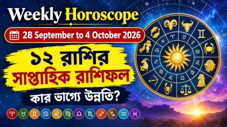 Weekly Horoscope 28 September to 4 October 2026