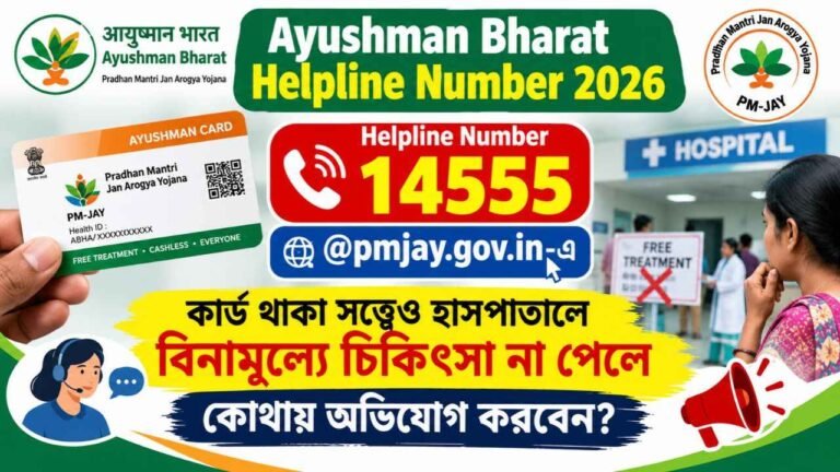 Ayushman Bharat Helpline Number