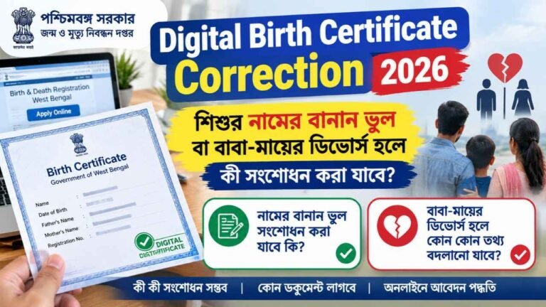 Digital Birth Certificate Correction 2026