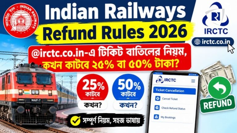 Indian Railways Refund Rules 2026