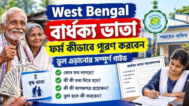West Bengal Old Age Pension Form Fill Up